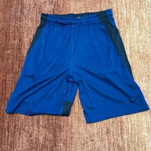 Nike Workout Shorts in Black and Blue